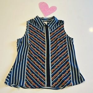 Cabi Chevron Sleeveless Top Size M (NWOT)